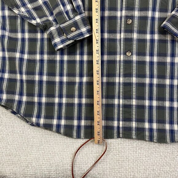 Vintage Carhartt Shirt Mens 2XL Tall Green Plaid Button Down Long Sleeve USA S90 - Picture 7 of 7